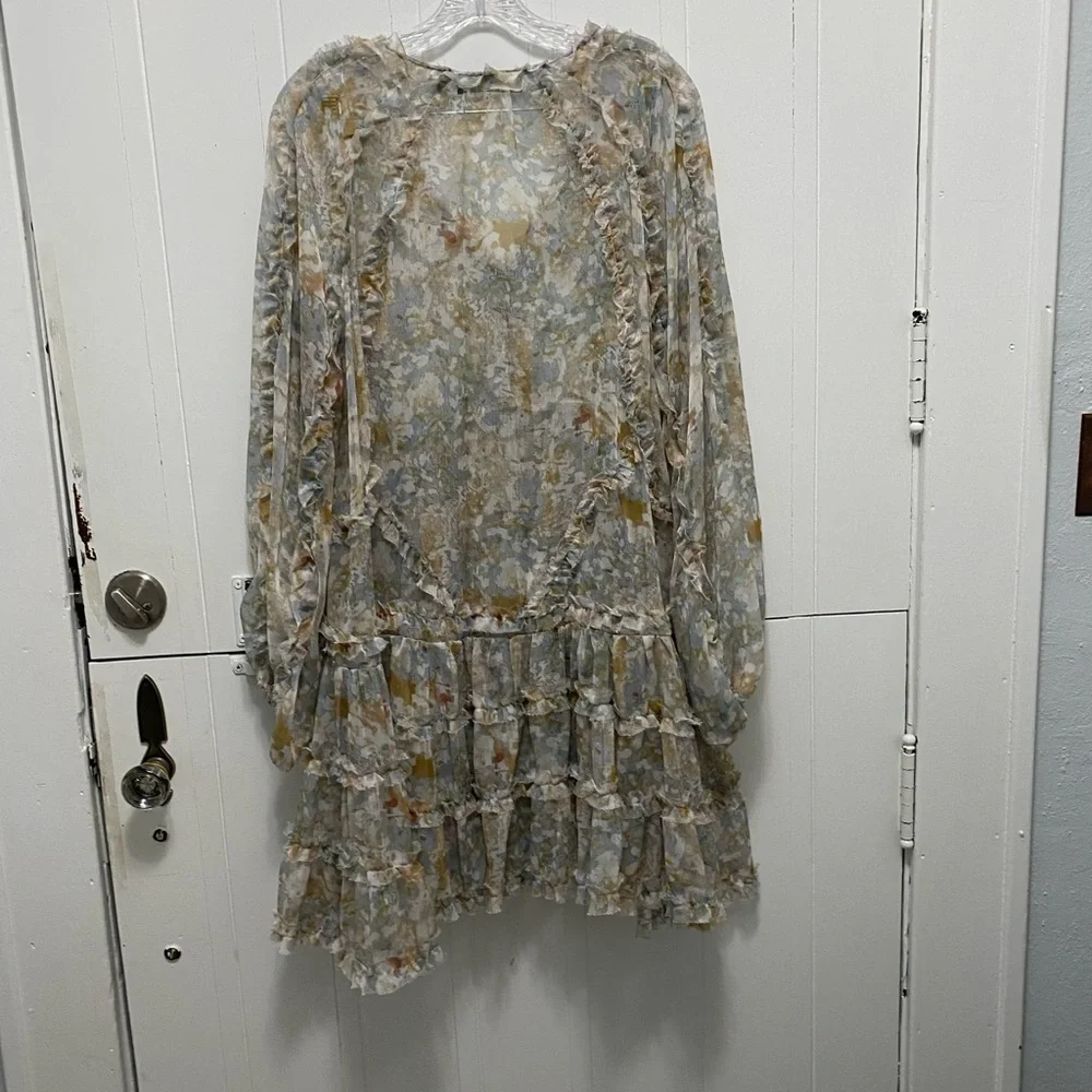 OPT Patterned Ruffle Dress - Picture 3 of 3